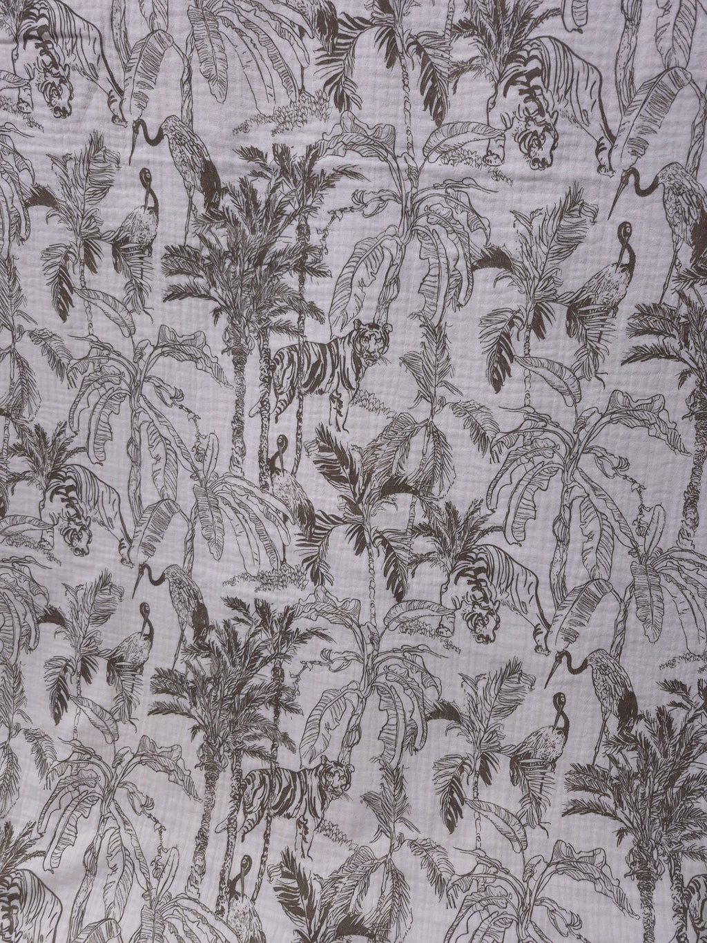 Musselin Gauze Dschungel Khaki