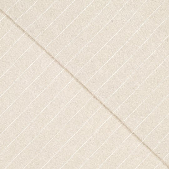 Viskose gestreift in Leinenoptik