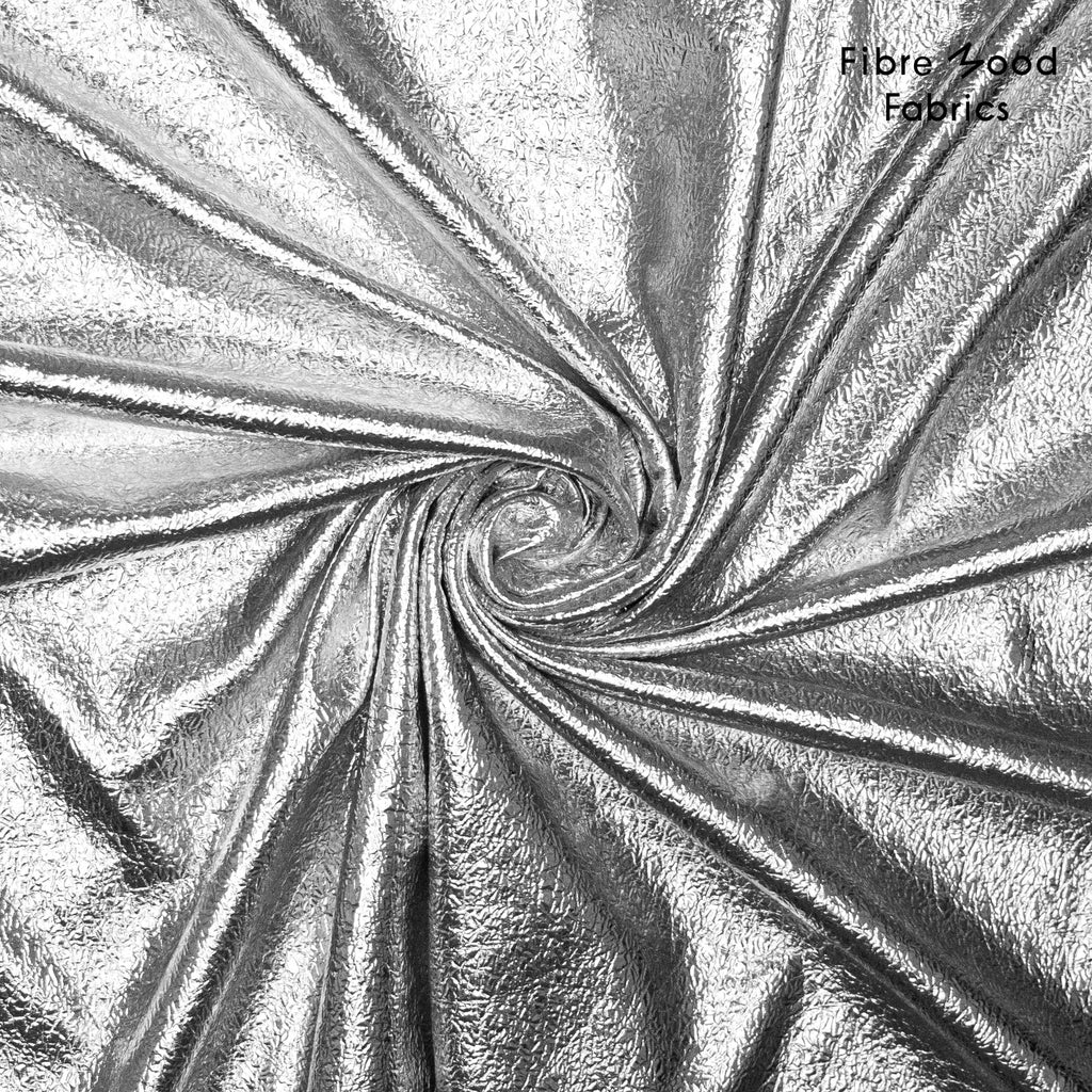 Folienstretch Silber Crashoptik Fibre Mood 36