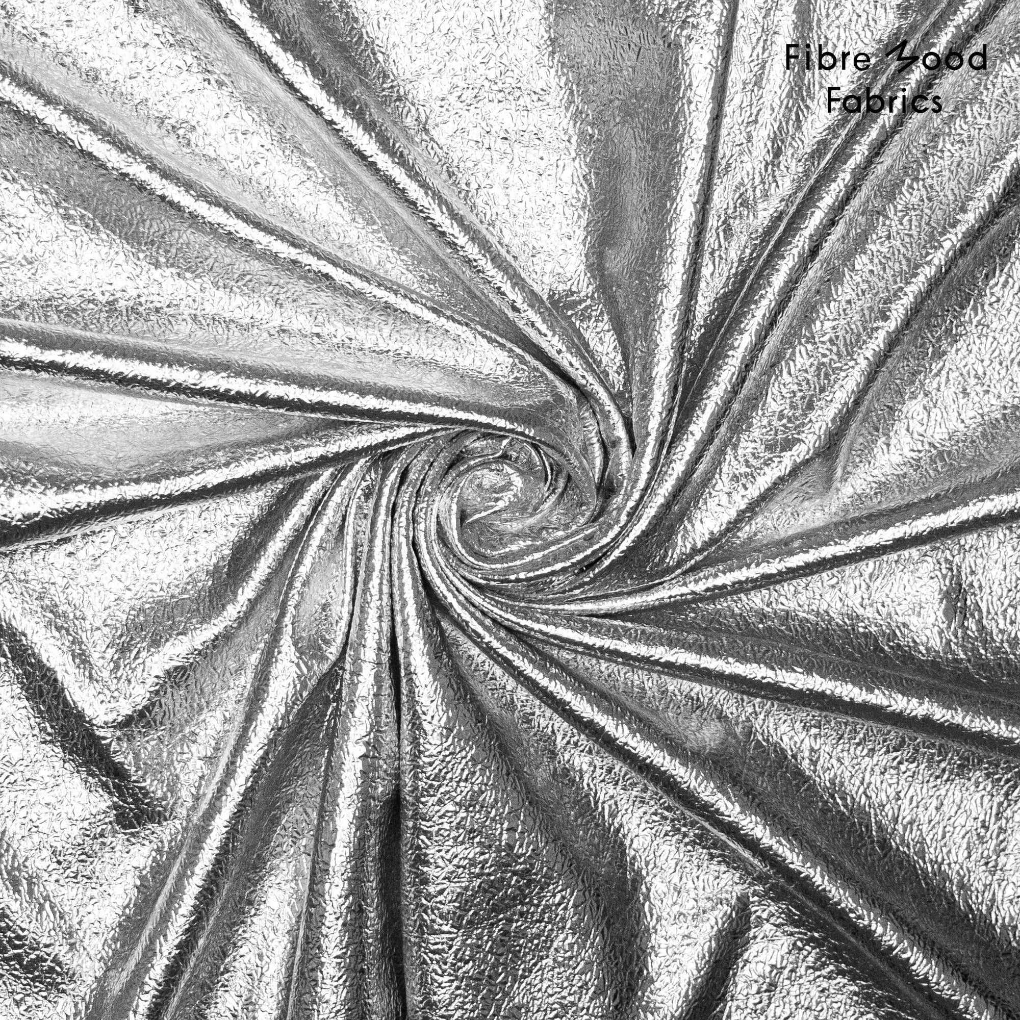 Folienstretch Silber Crashoptik Fibre Mood 36