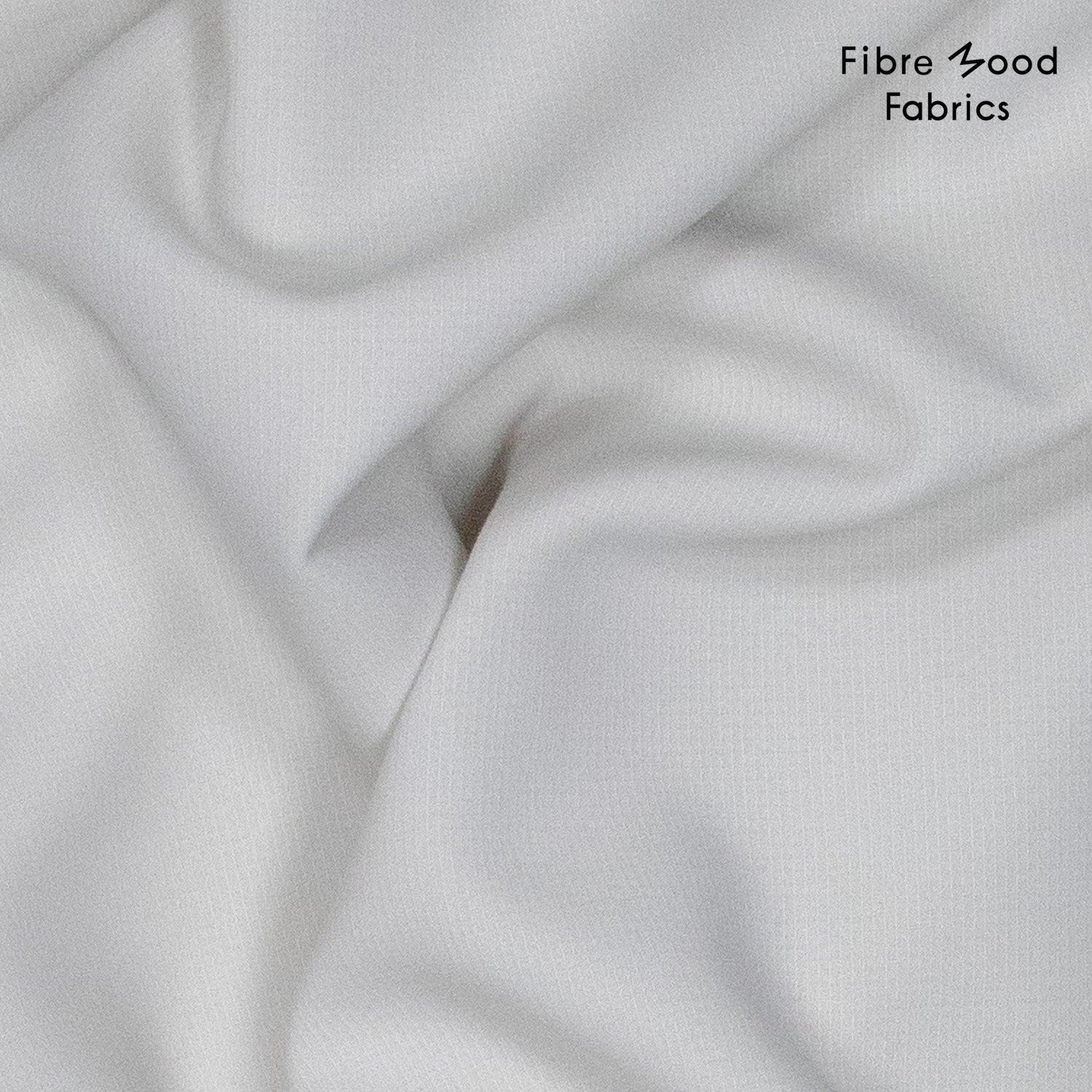 Crêpe-Stoff lichtgrau Fibre Mood 36